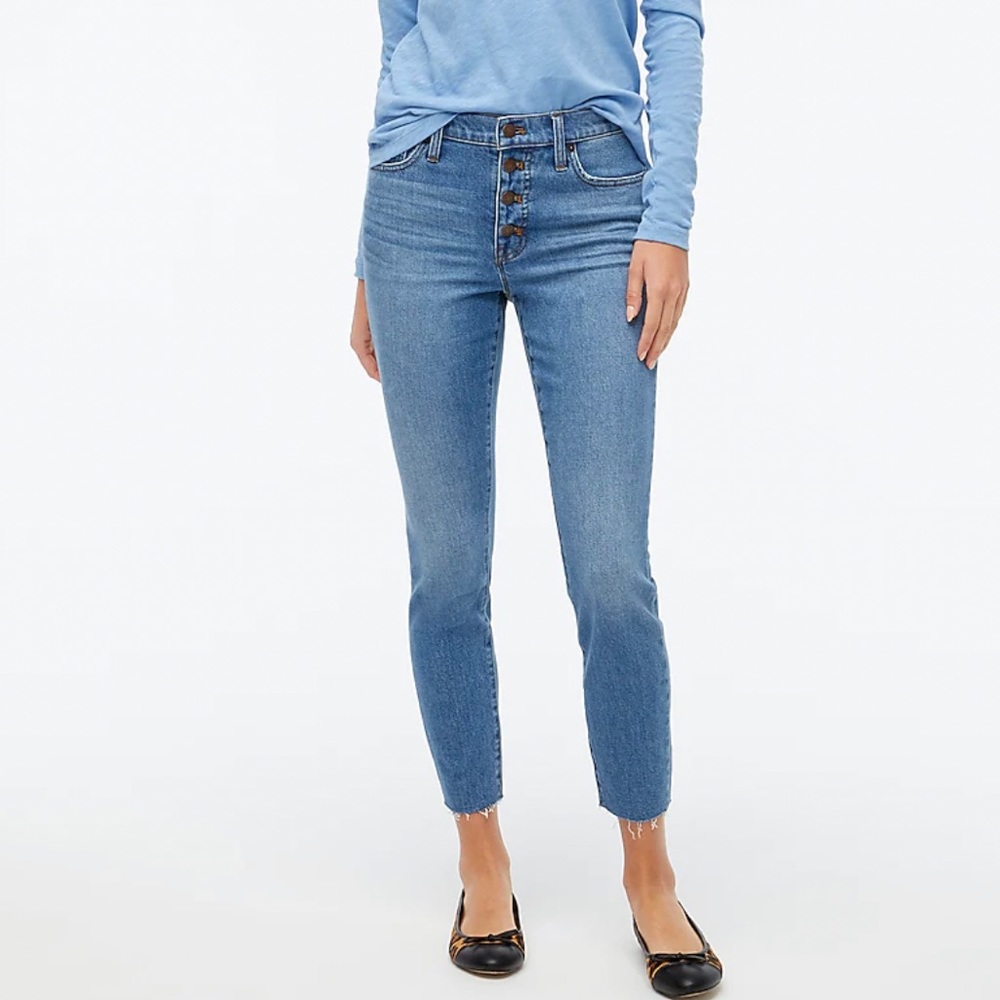 NWT J. Crew 9” High Rise Skinny Jeans in Old Wharf Wash